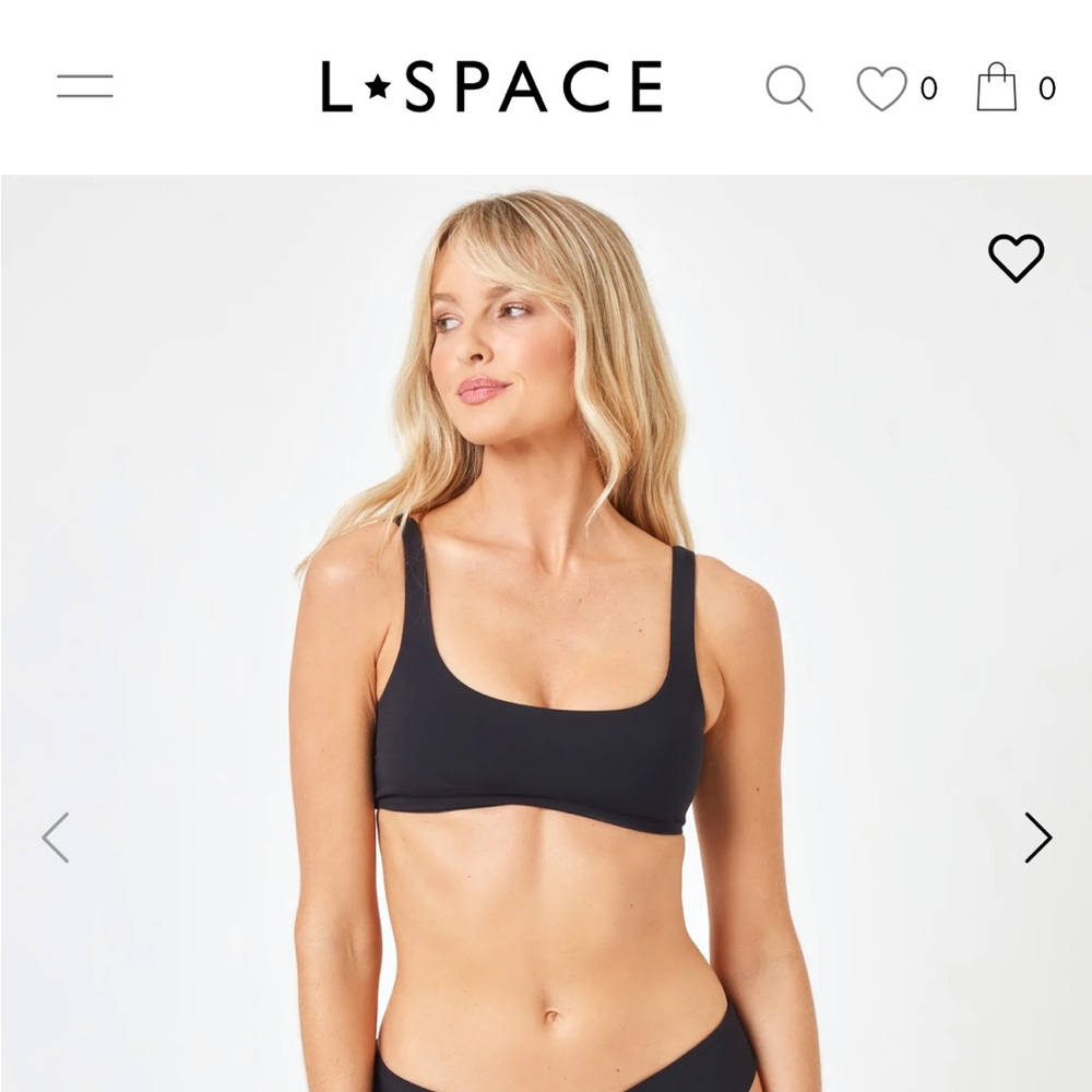NWT L*Space Prince Bikini Top Size M